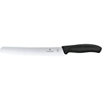 Victorinox Cuchillo Pan Y PASTELERO- 22 CM Blister 6.8633.22B- Acero Inoxidable- Negro- 30 x 5 x 5 cm